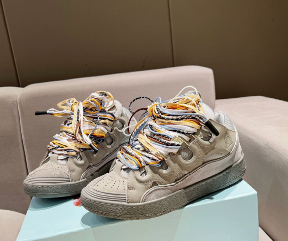 Gray two-color shoelace