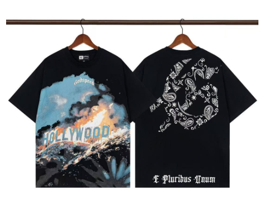 Godspeed T-shirt Hollywood Paisley G Black