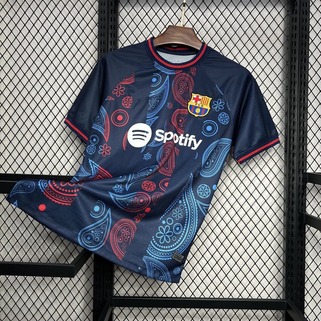 2425 Barcelona Upper Cyan Training Shirt