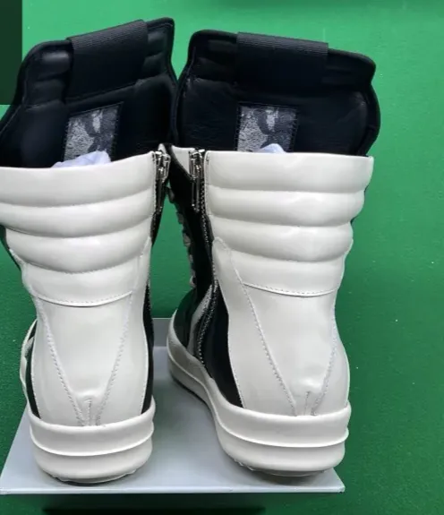 Rick Owens DRKSHDW Ramones Boot Black Leather Boots - 3
