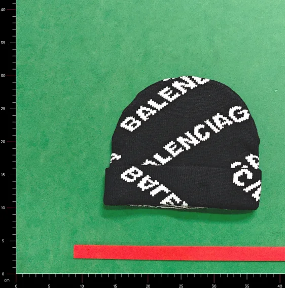Balenciaga Hats All-over logo knitted beanie product detail image 1