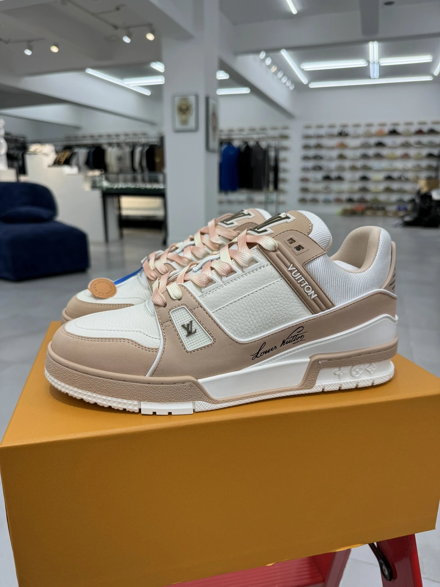 LV LOUIS VUITTON Trainer 1AD6BI Shoes -4