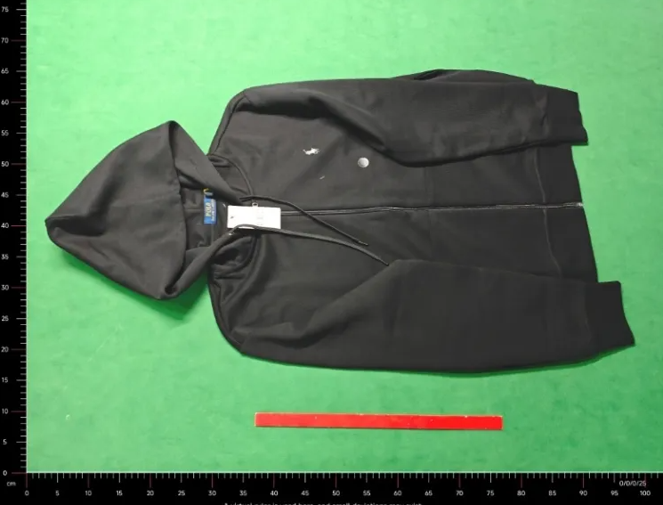 Ralph Lauren Black Full-Zip Cotton Fleece Pony Hoodie