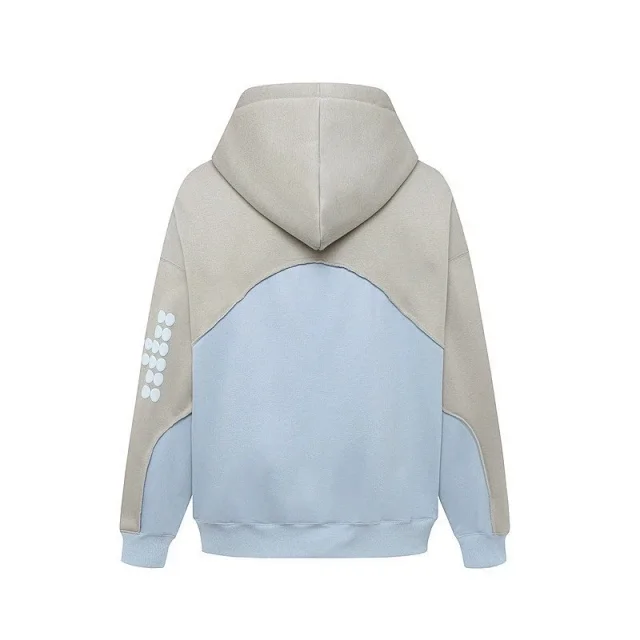 Unbranded Hoodies & Sweatshirts Color-Block Padded Hoodie with SAINT Graphic product detail image 6
