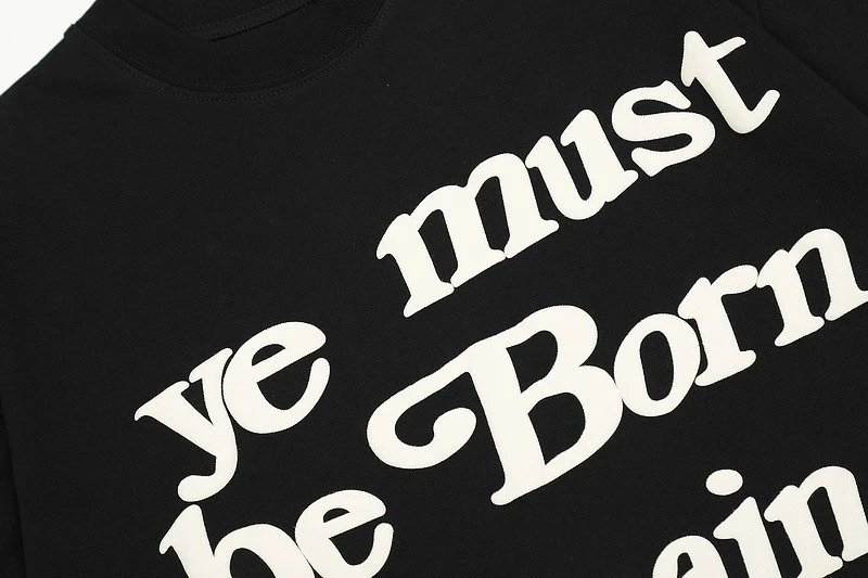 Design Ye Must Be Born Again Graphic T-Shirt Black - 7