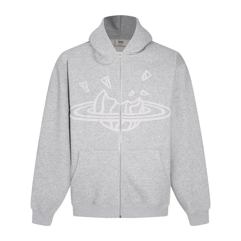Broken planet hoodie padded