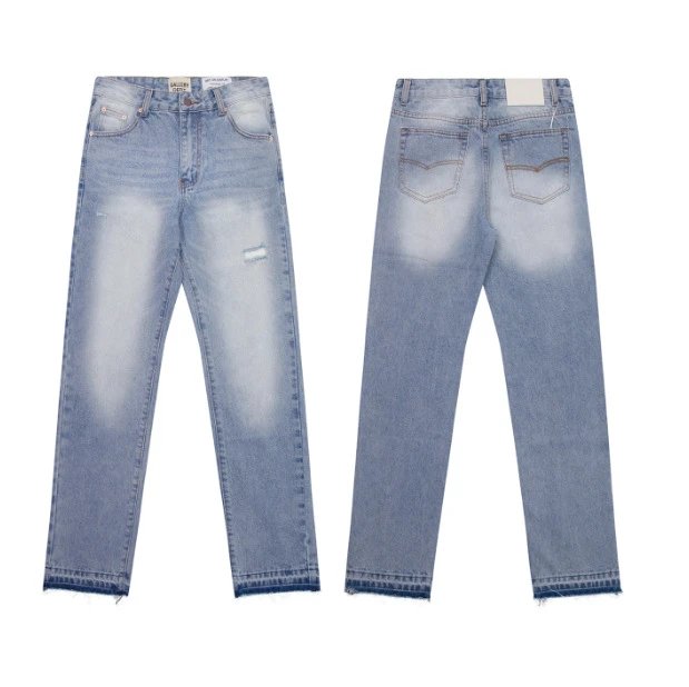 Gallery Dept. Jeans Distressed Raw Hem Light Blue