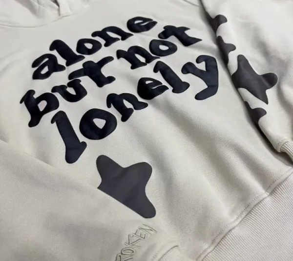 Broken Planet Alone But Not Lonely Hoodie Beige - 7
