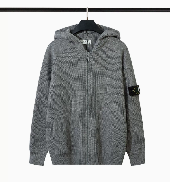 Zip Solid Color Hooded Sweater photo 6