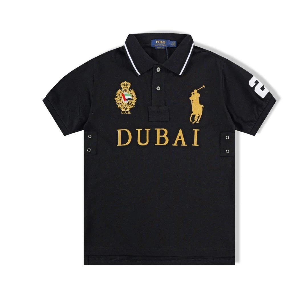 Letter Logo Scannable Collar Short Sleeve Shirt photo 7