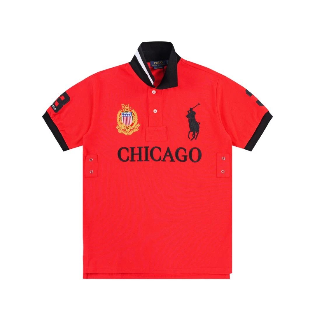 Letter Logo Scannable Collar Short Sleeve Shirt photo 5