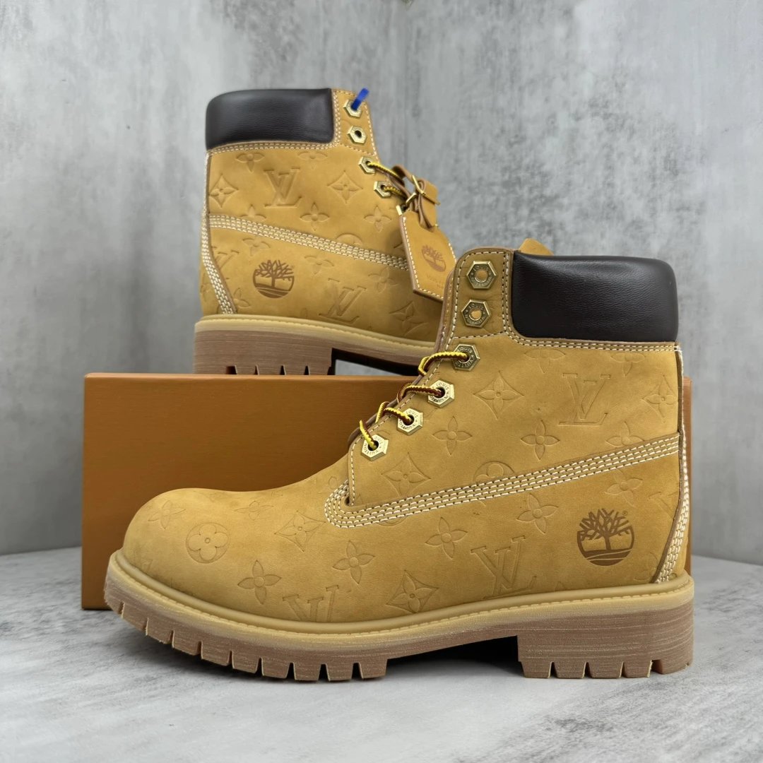 L+T Men's Stylish All-in-one Boots With Plush High Tops