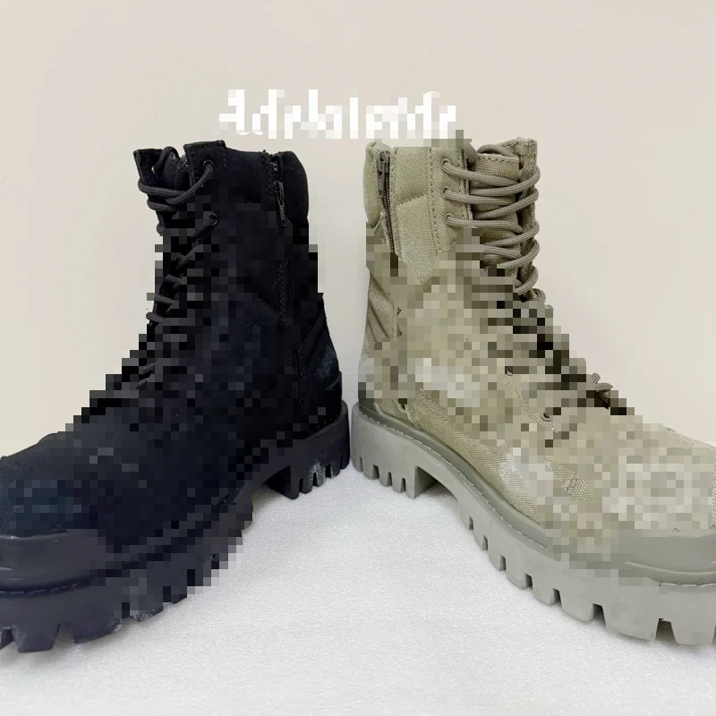 2025 Big Head Derby Shoes Retro Doing Old Martin Boots Motorcycle Thick soled Tall Short Boots Work Clothes Trendy Boots