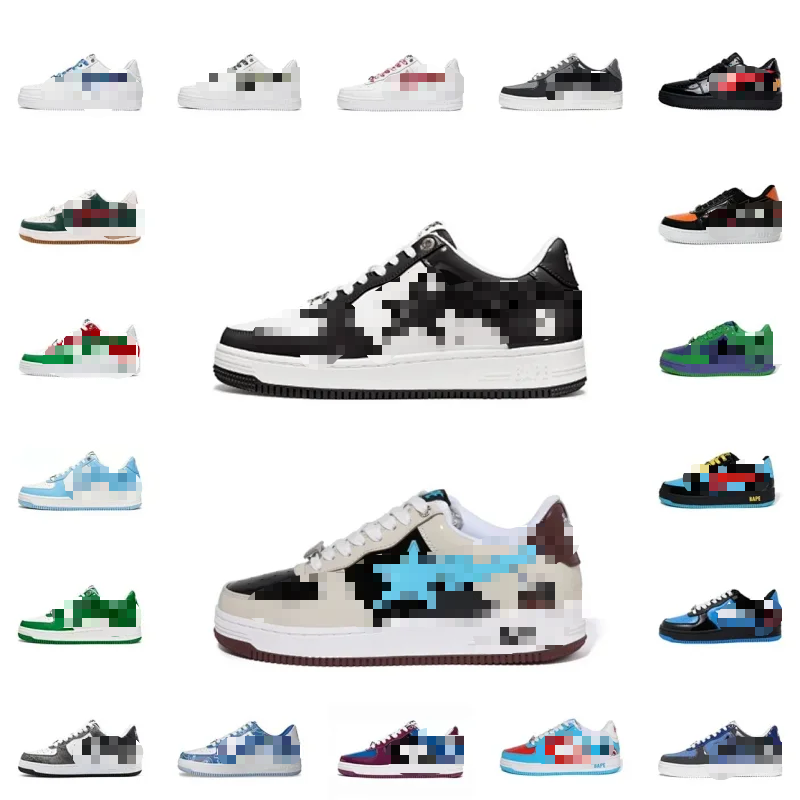 BAPE Camo Pattern Low-Top Sneakers