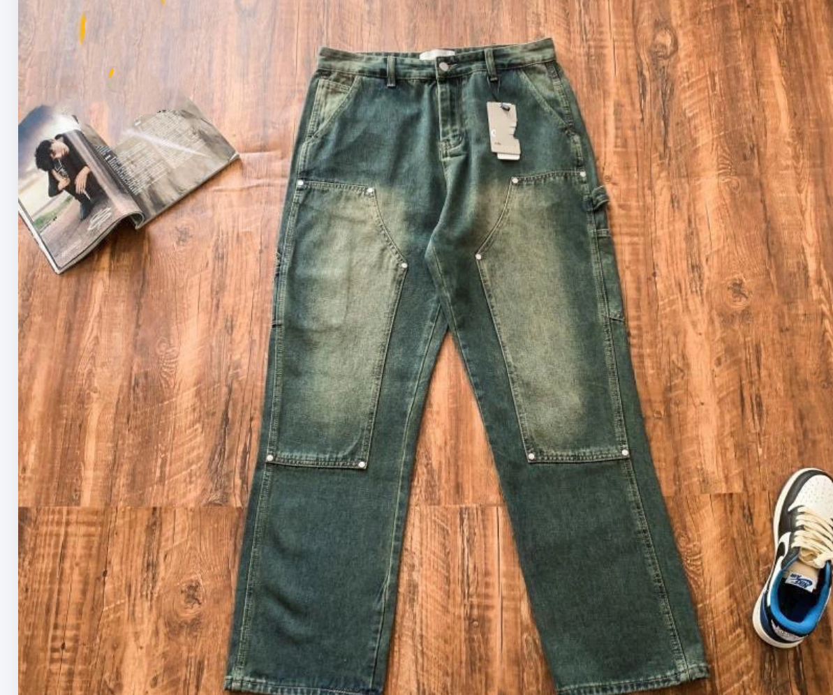 Deep Green Carpenter Jeans