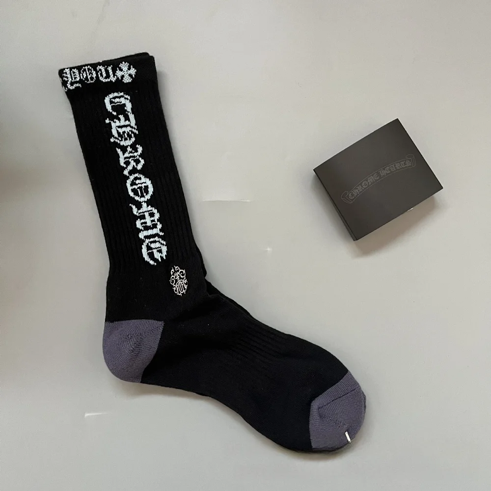 Chrome Hearts Gothic Letter Print Mid-Calf Socks