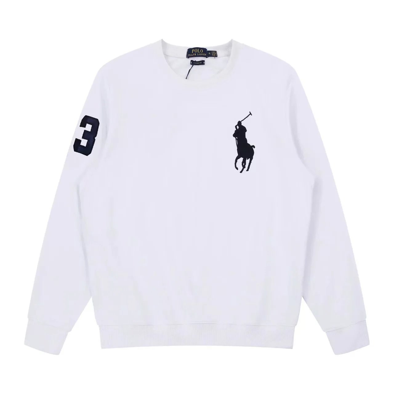 Ralph Lauren White Long Sleeve Sweatshirt
