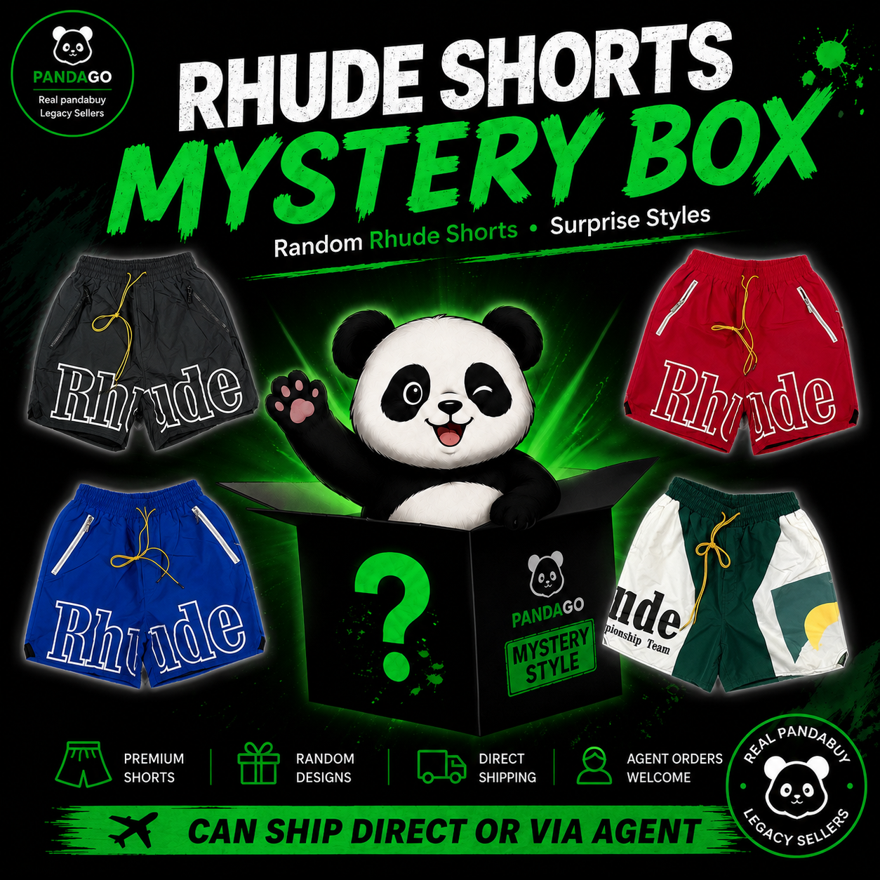 Rhude Shorts Mystery Blind Box Version 2.0