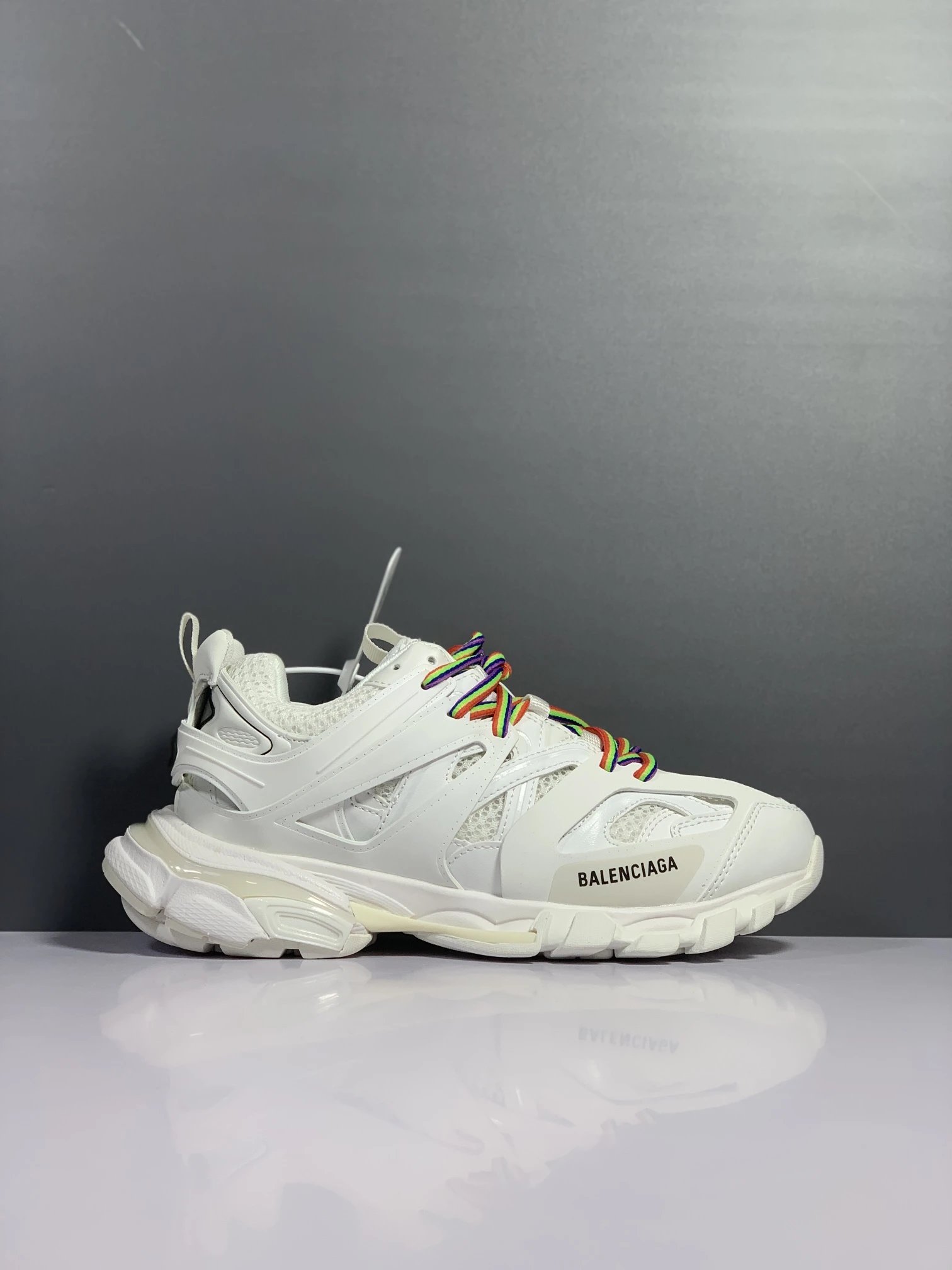 Balenciaga Track 2 White Gray Chunky Sneakers - 24