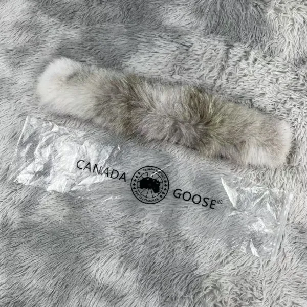 Moncler Maya Down Jacket Gray with Fur Trim Parka - 35