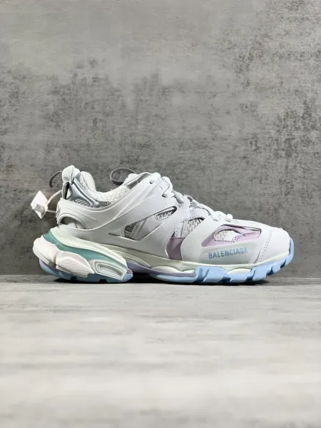 Balenciaga Track 2 White Gray Chunky Sneakers - 42