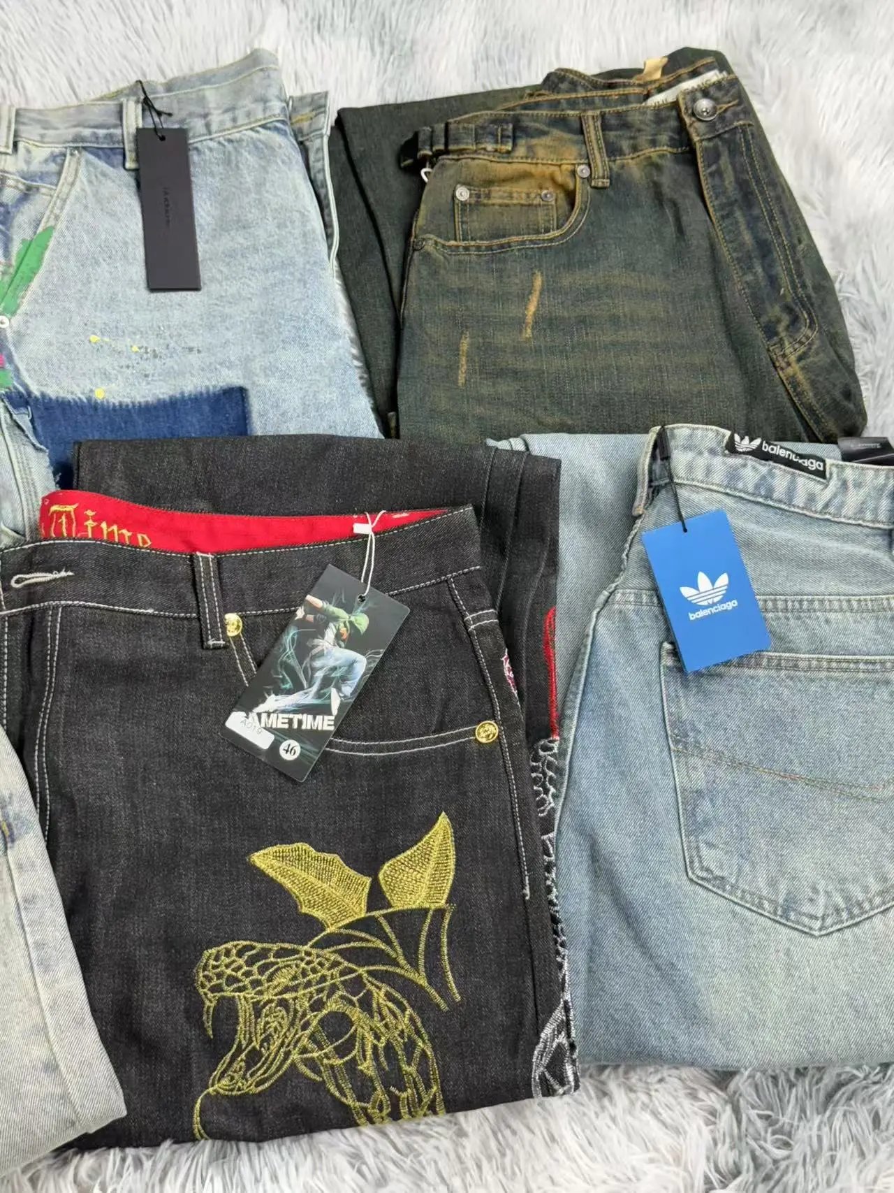 Levi's x Brain Dead Custom Patchwork Denim Jeans Multicolor - 14