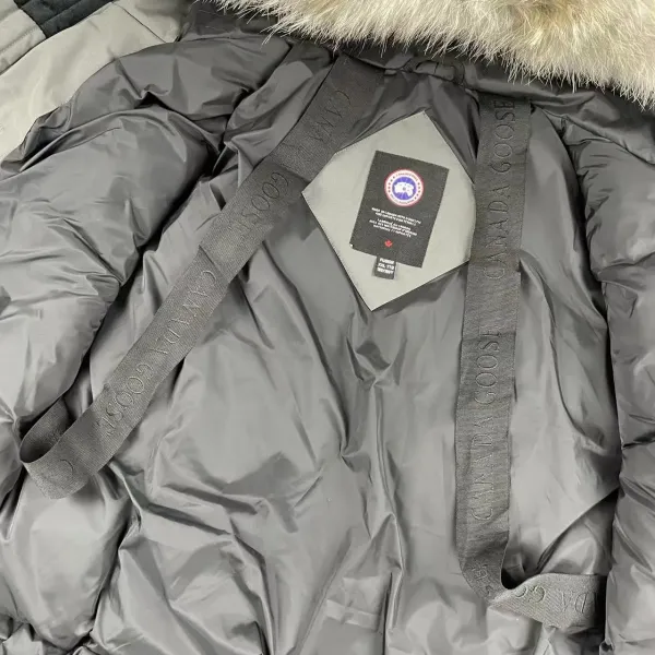 Moncler Maya Down Jacket Gray with Fur Trim Parka - 25