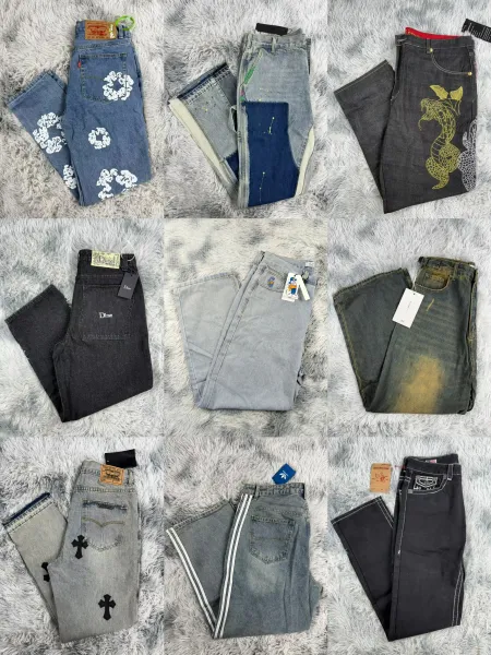 Levi's x Brain Dead Custom Patchwork Denim Jeans Multicolor - 1
