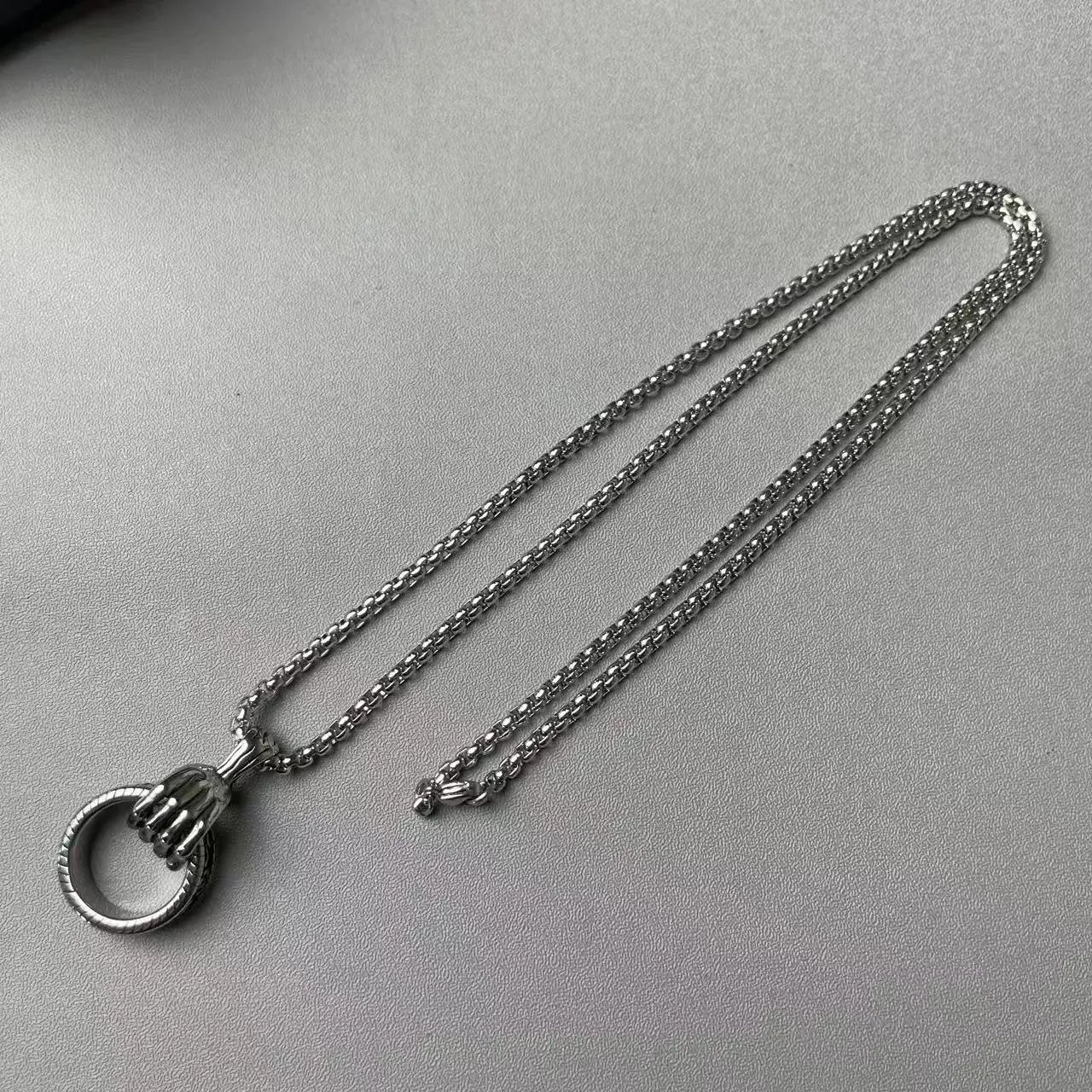 Chrome Hearts Spike Pendant Necklace Silver - 16