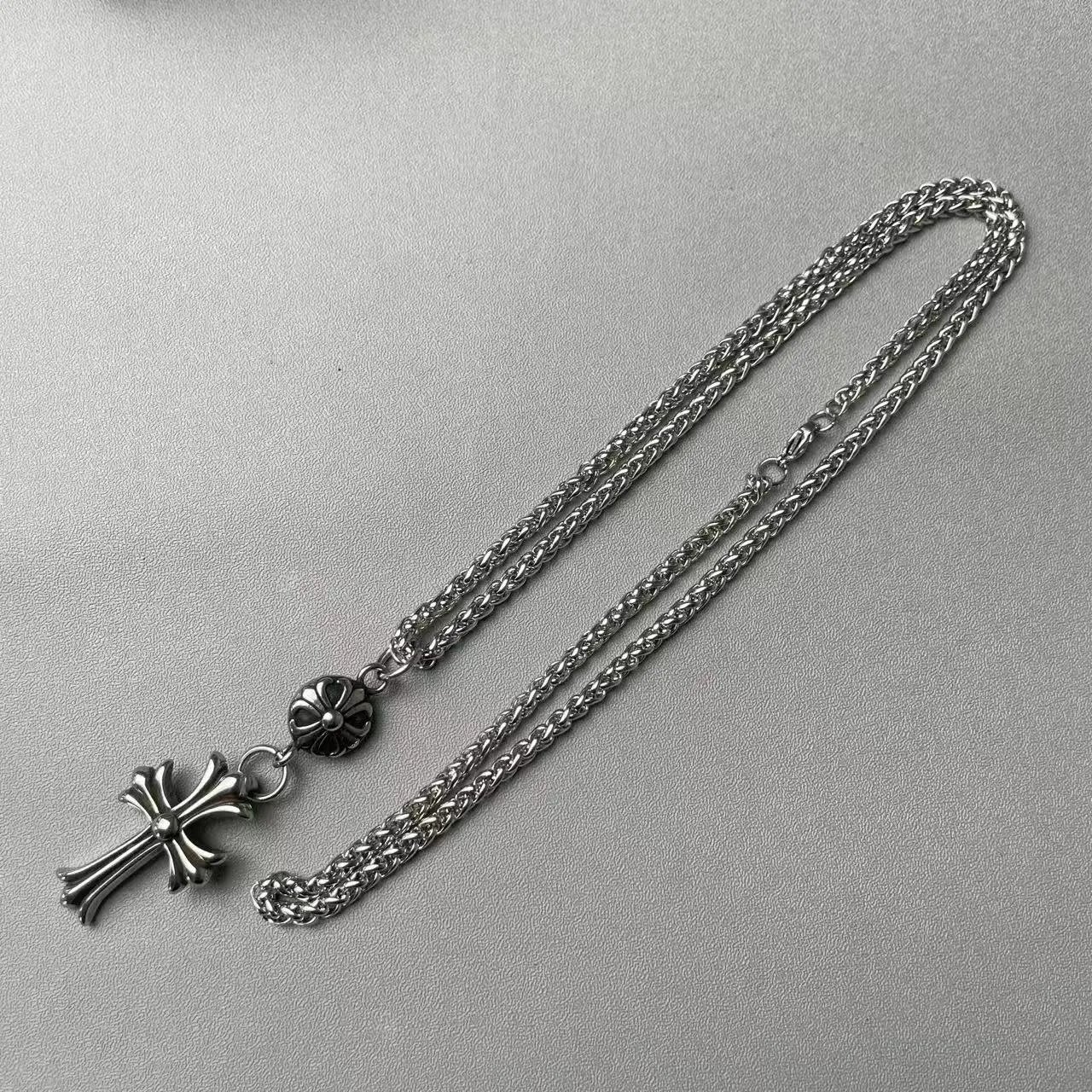 Chrome Hearts Spike Pendant Necklace Silver - 9
