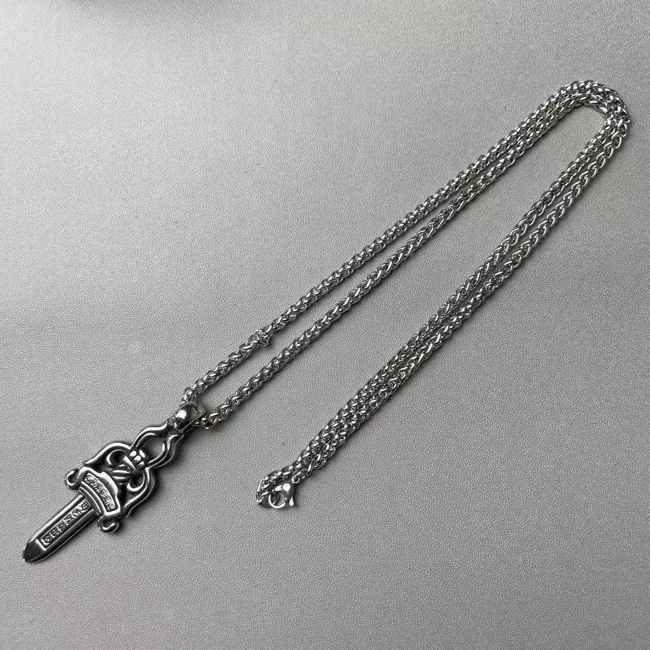 Chrome Hearts Spike Pendant Necklace Silver - 12
