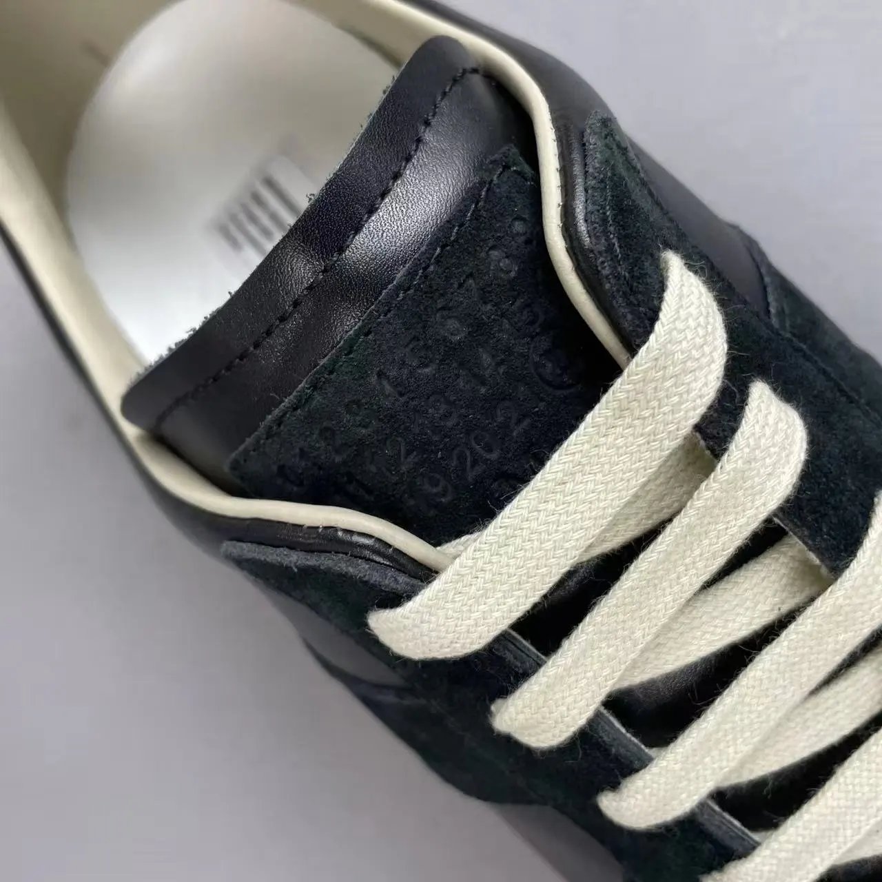 Design Classic Military Sneaker White Beige Gum Sole Sneakers - 6