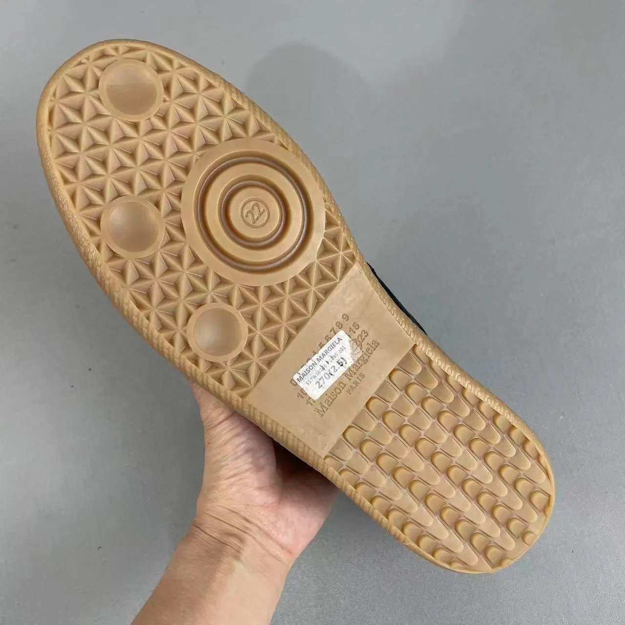 Design Classic Military Sneaker White Beige Gum Sole Sneakers - 10