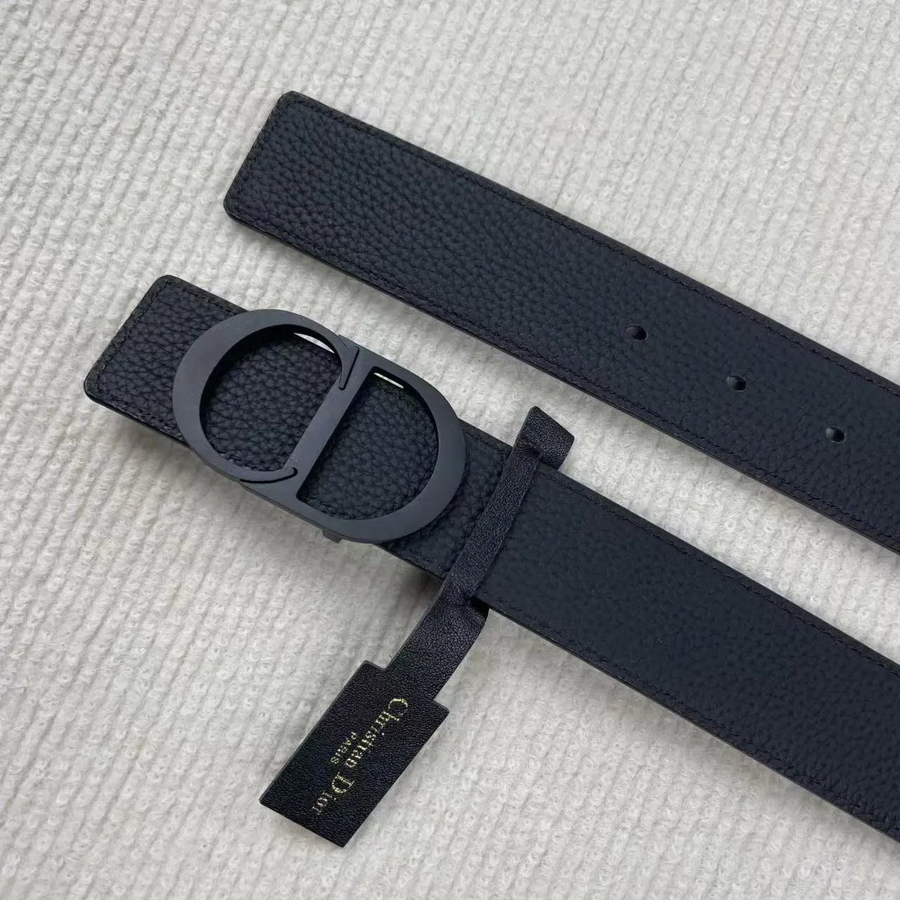 Dior CD Belt Gray Leather Belt - 8