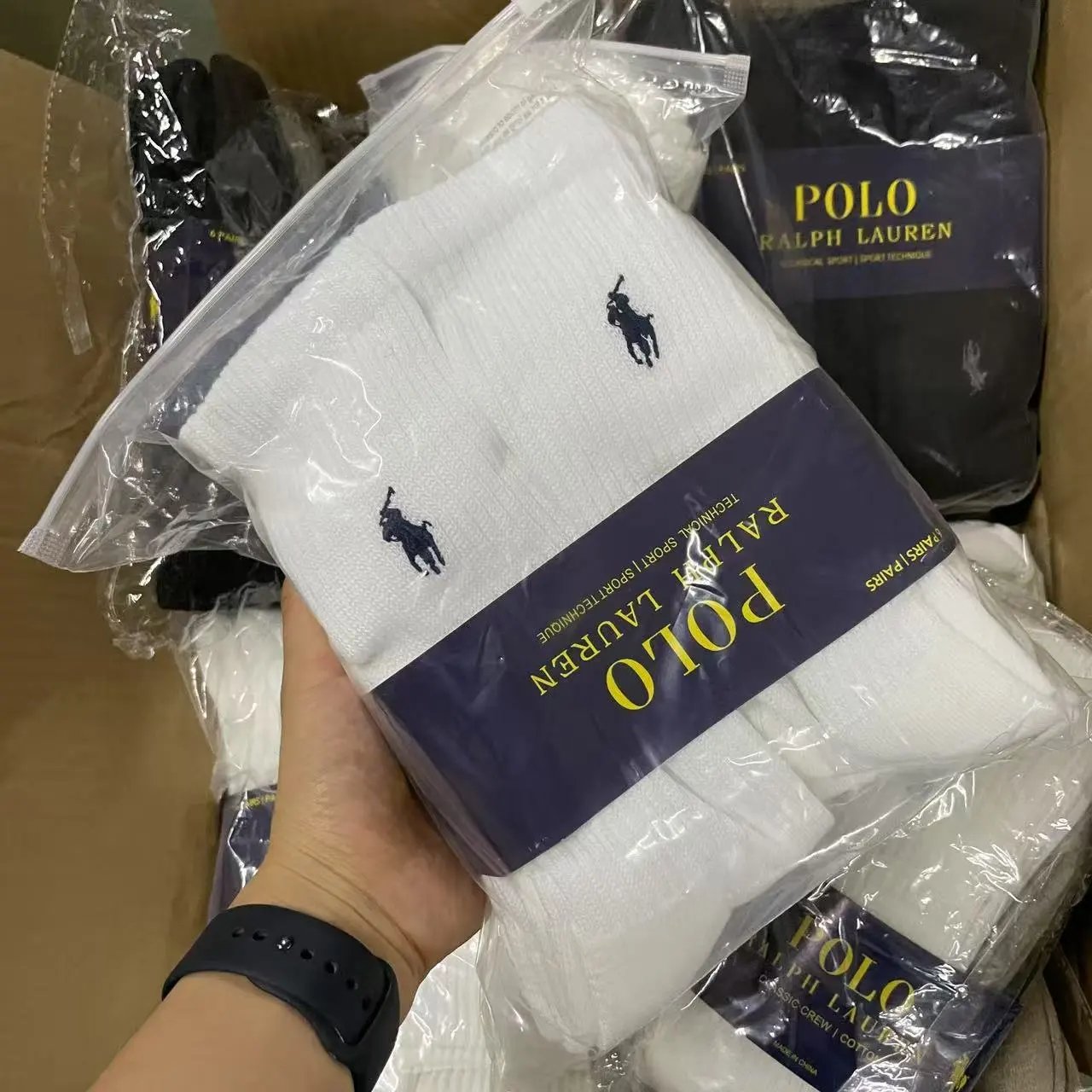 Supreme Box Logo Socks, Nike Swoosh Crew Socks, Off-White Socks, and Assorted Streetwear Socks - 7
