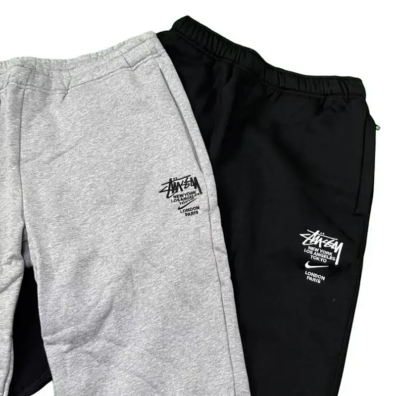 Stussy x Nike Sweatpants Collection in Black, Gray, and Brown product detail 68 in Litbuy spreadsheet finds