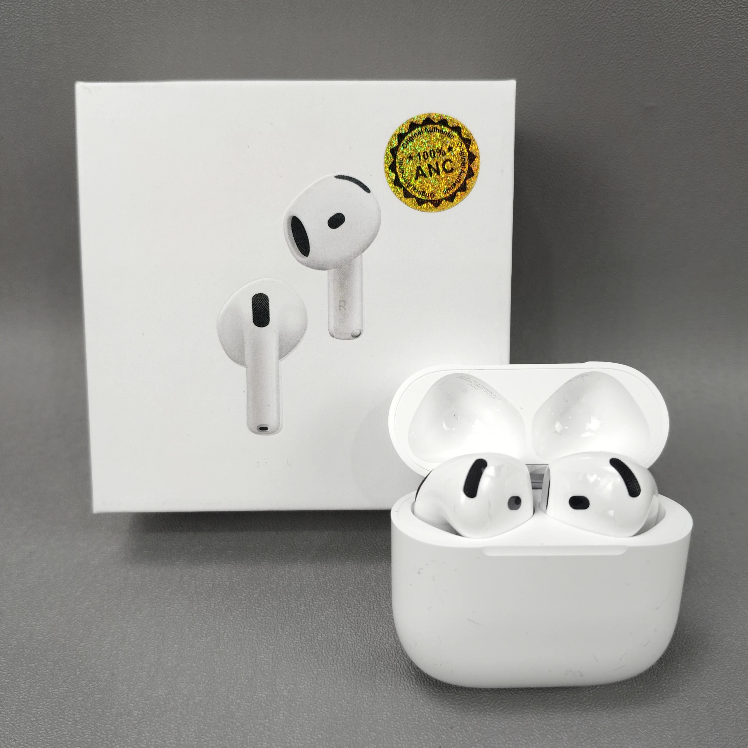 Apple Wireless earbuds with charging case — A-irPods 4