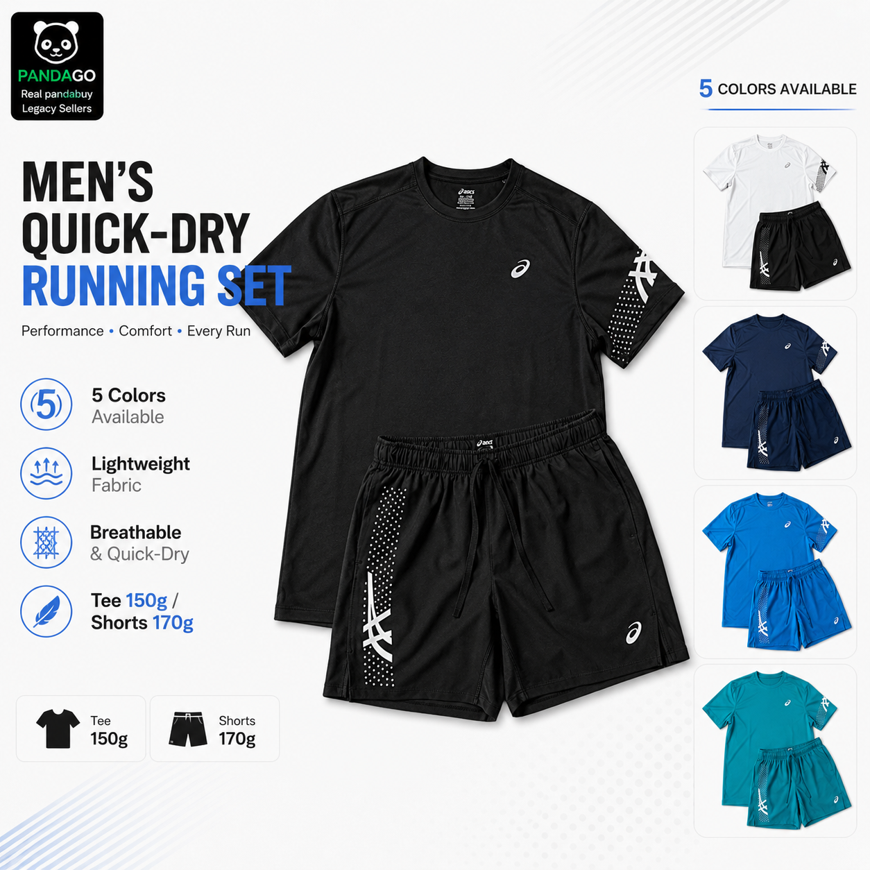 Crew Neck T-Shirt and Shorts Set