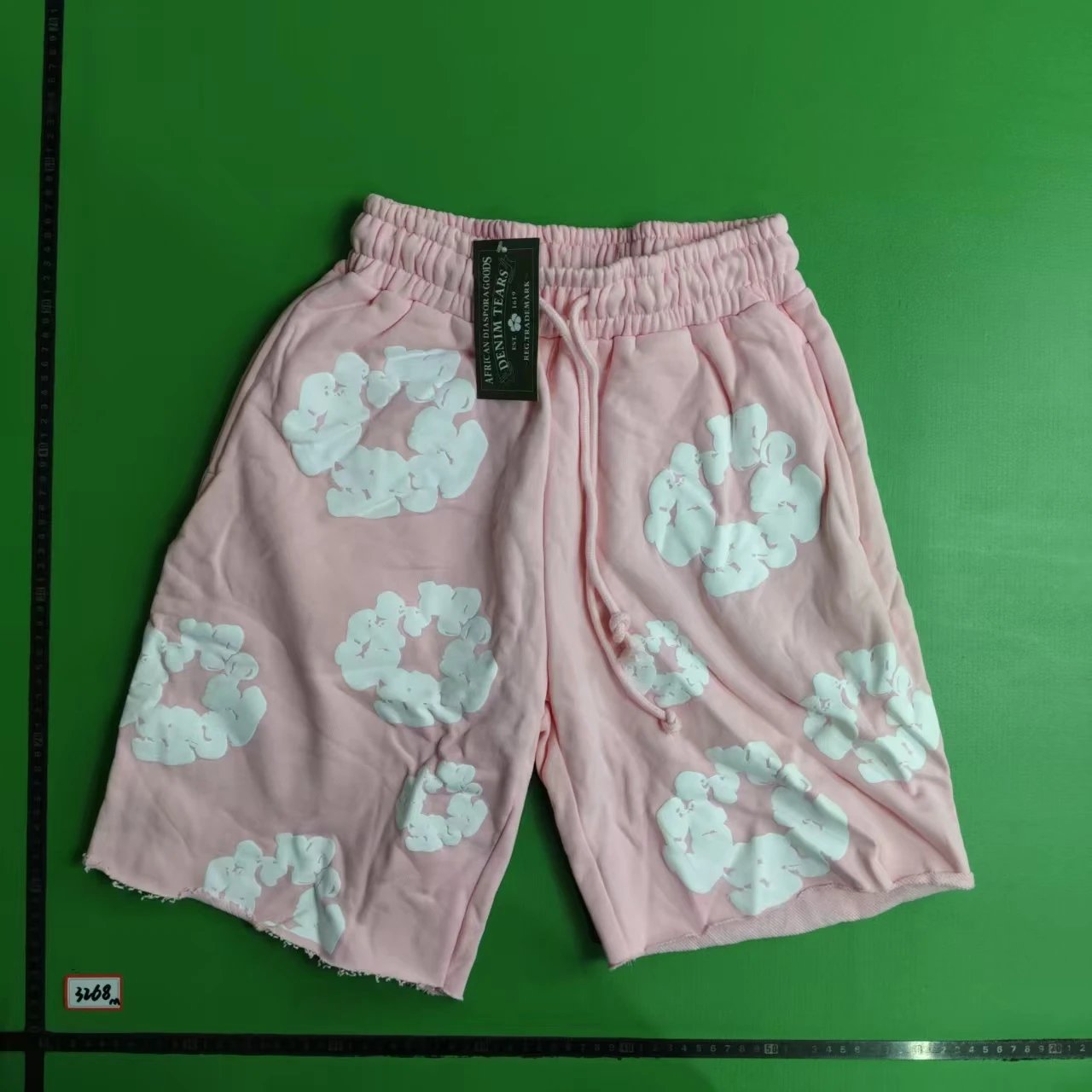 Denim Tears The Cotton Wreath Sweat Shorts Powder Pink