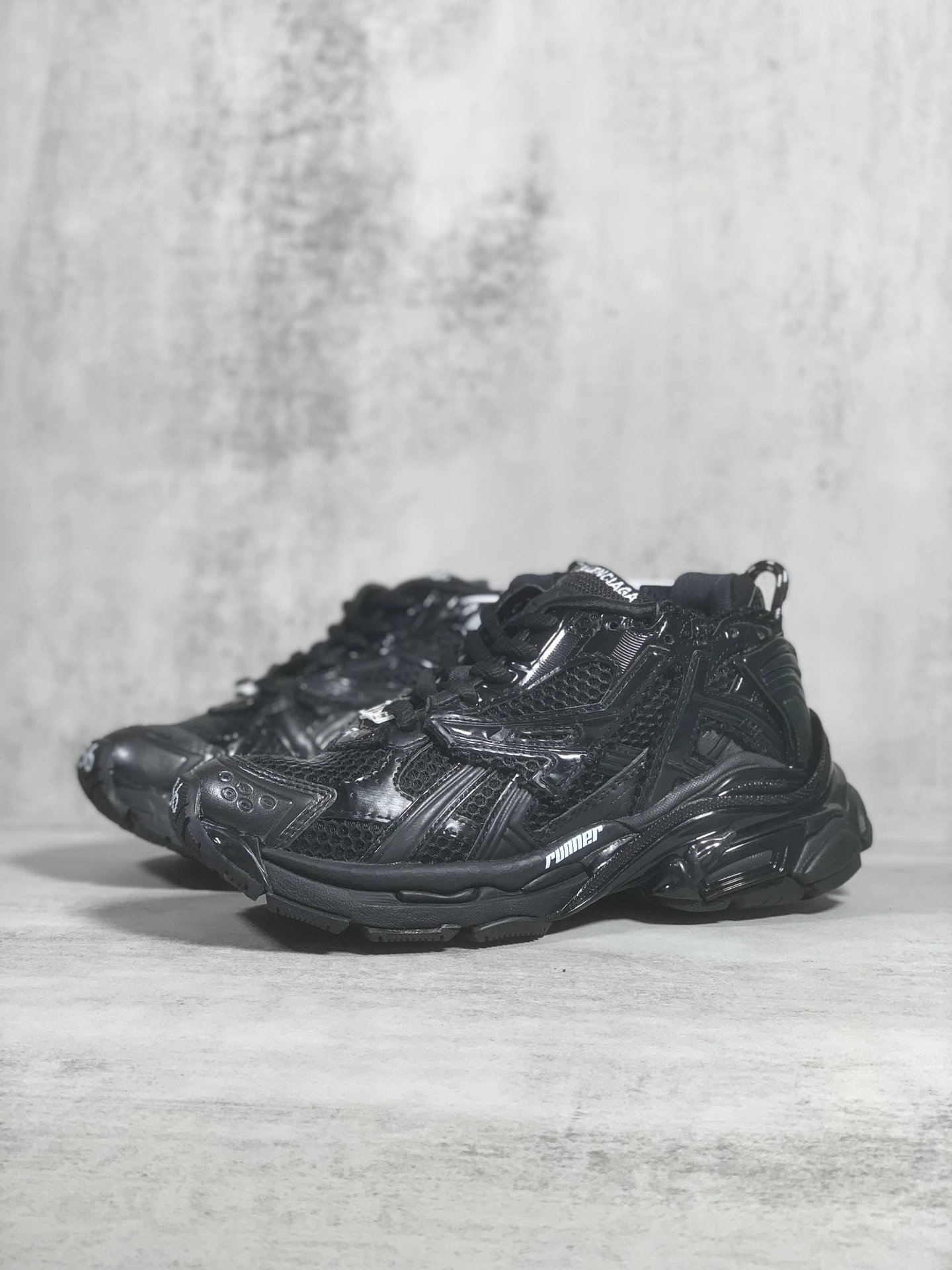 Balenciaga x Asics Runner White Red Blue Pink Chunky Sneakers - 2