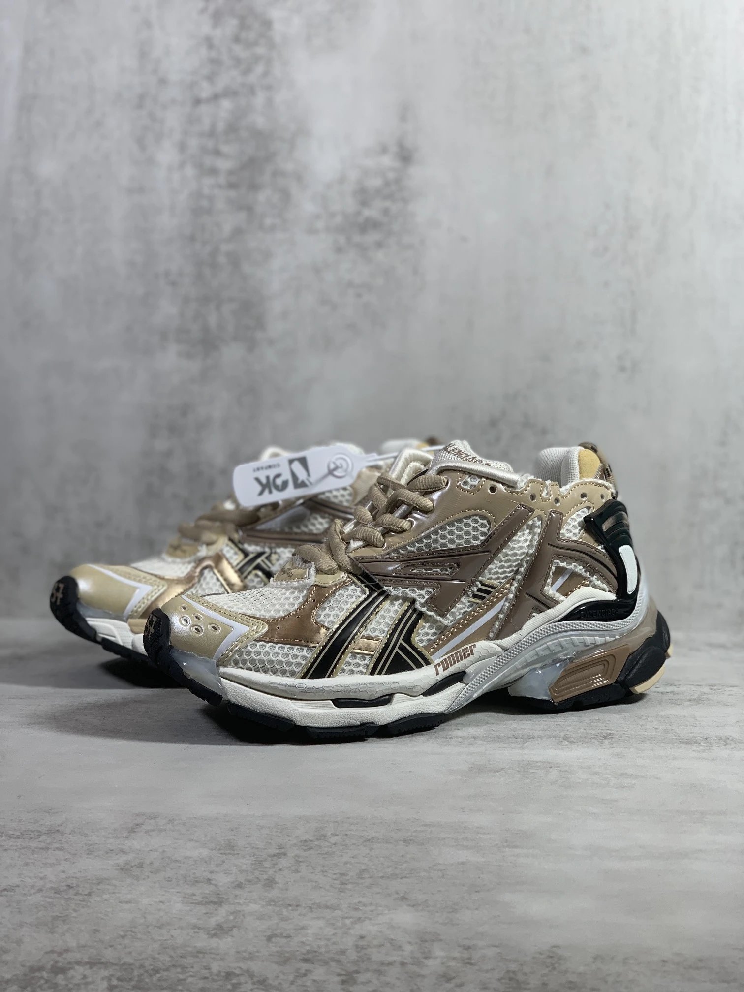 Asics Gel-Kayano 14 x Kith Beige Gold Chunky Sneakers - 1