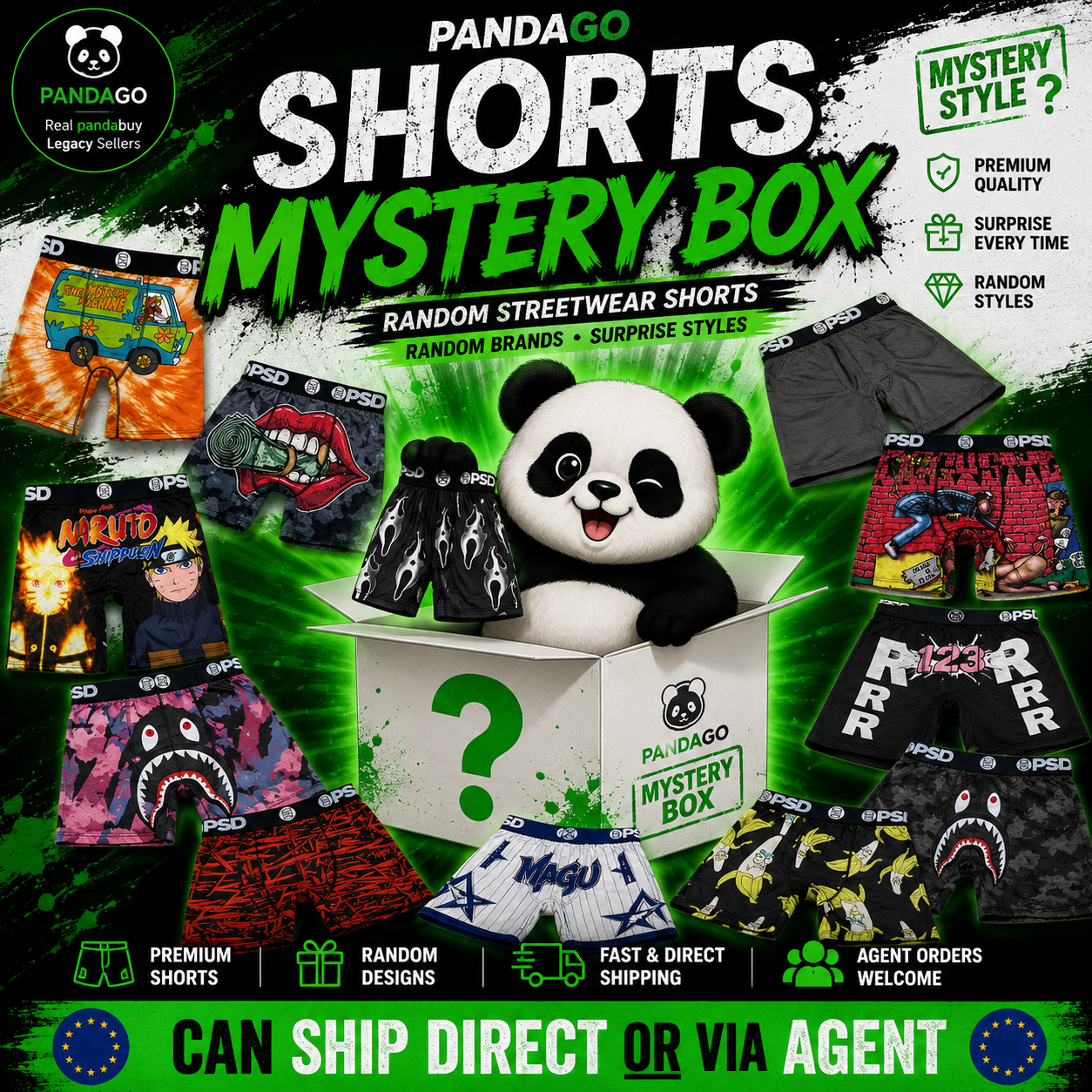 Psd Mens Underwear Boxer Briefs