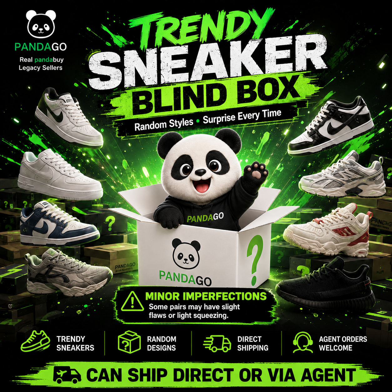 (Server Event) Shoe Blind Box, Boxless, Some Parts Slightly Damaged.