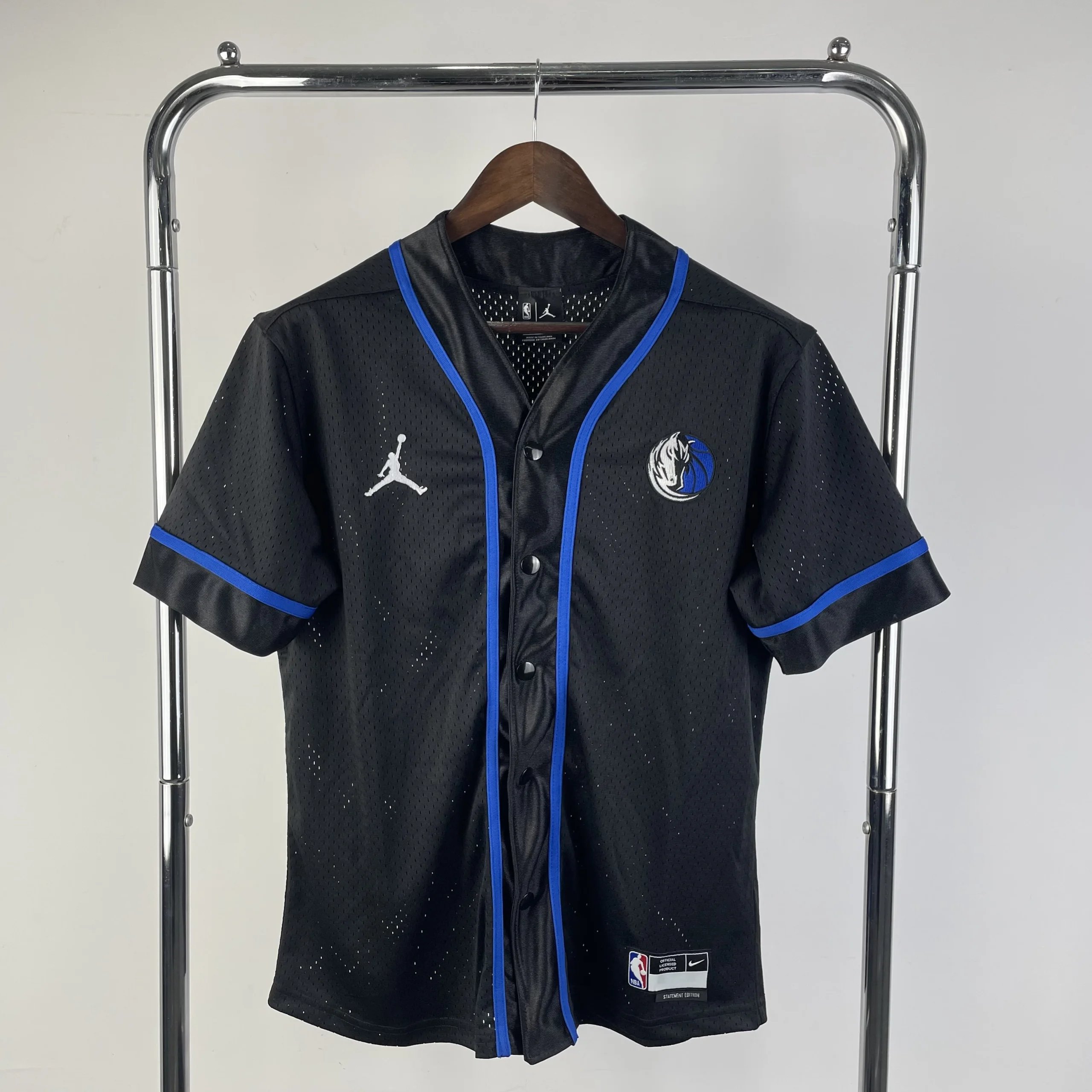 Jordan Dallas Mavericks Statement Edition Baseball Jersey
