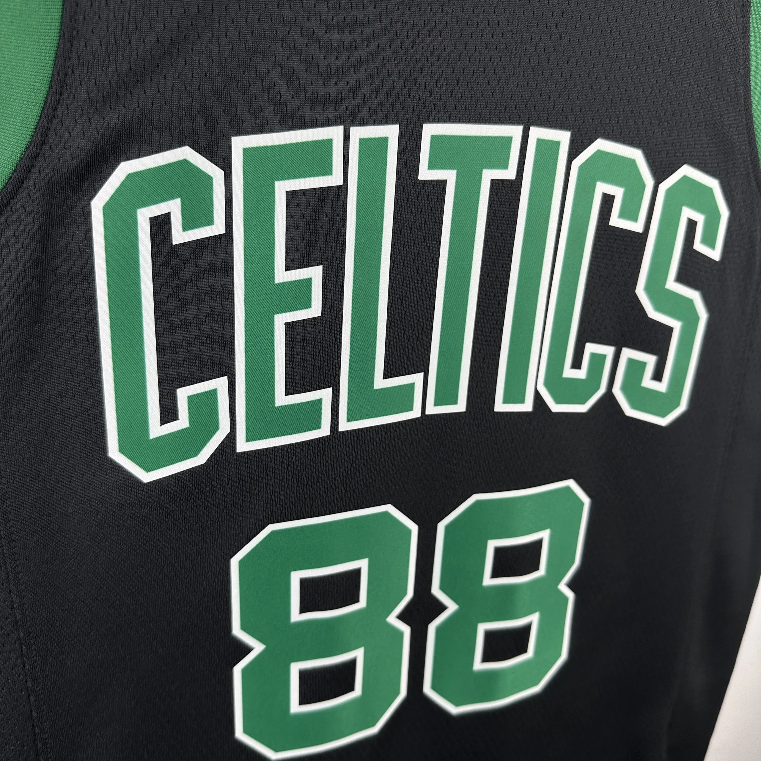 Air Jordan Boston Celtics Statement Edition Jersey Black / Green - 3