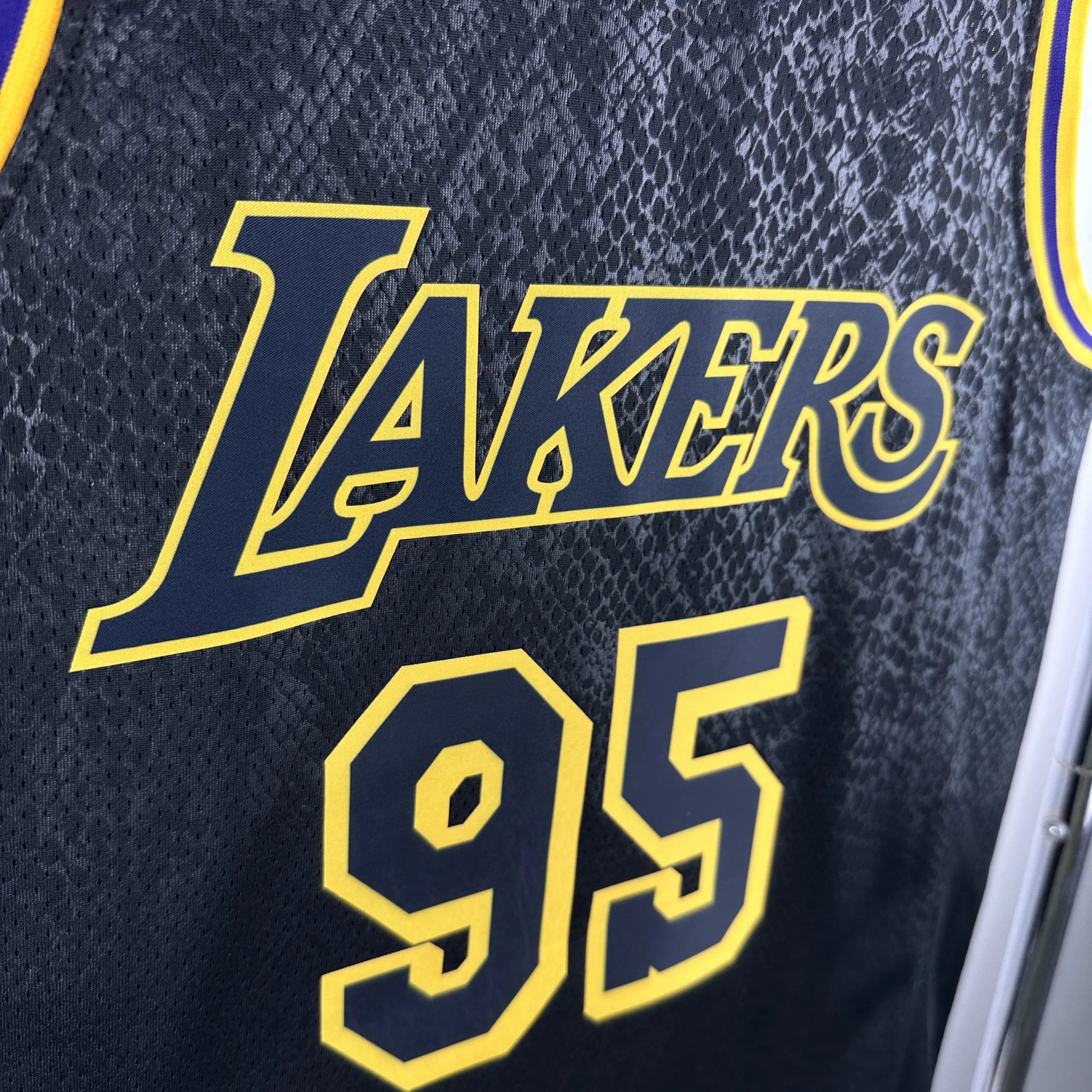 Nike Los Angeles Lakers City Edition Snake Print Jersey Black - 4