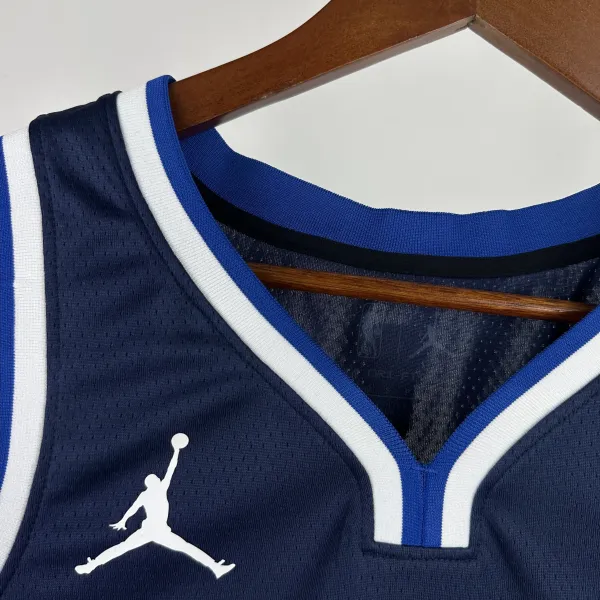 Air Jordan Dallas Mavericks Statement Edition Jersey Navy - 5