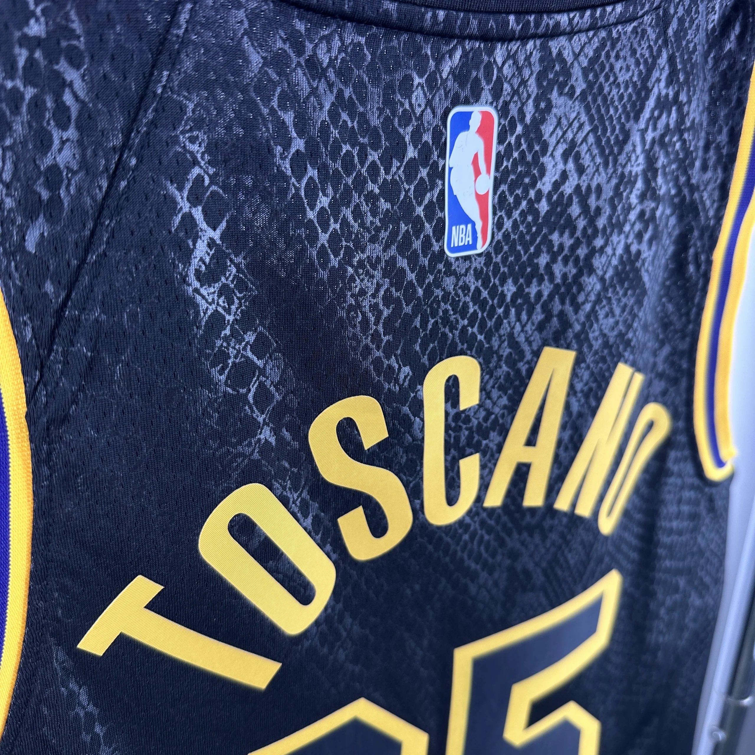 Nike Los Angeles Lakers City Edition Snake Print Jersey Black - 6