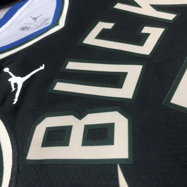 Air Jordan Milwaukee Bucks Statement Edition Jersey Black - 11