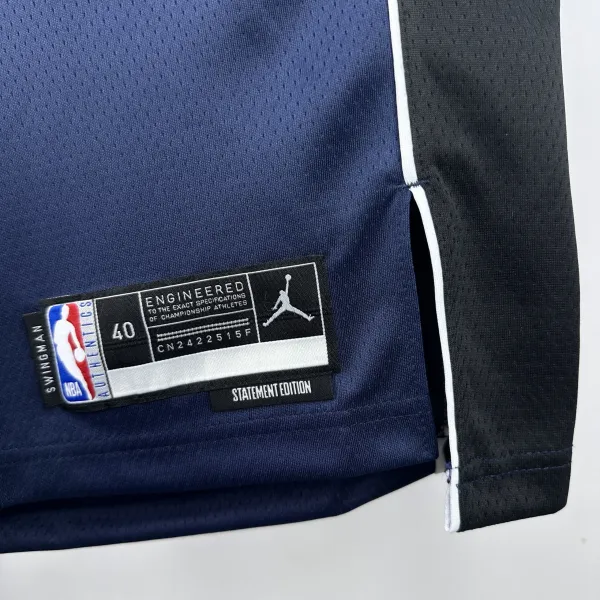 Air Jordan Dallas Mavericks Statement Edition Jersey Navy - 6